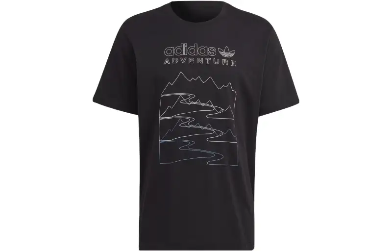 Adidas Originals Drop Shoulder Sleeve T Shirt Men's Black