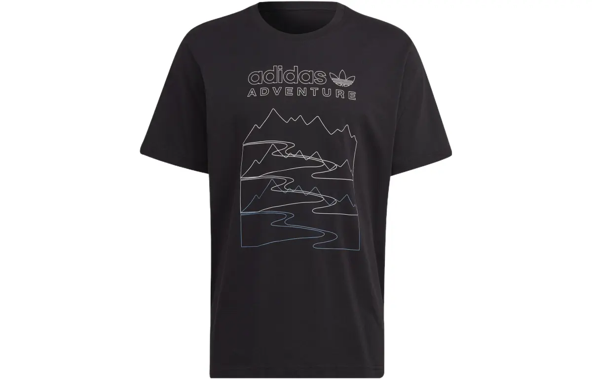 Adidas Originals Drop Shoulder Sleeve T Shirt Men's Black