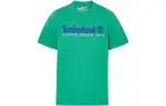 Timberland T Shirts Men's Green Crew Neck Moderate Straight Fit