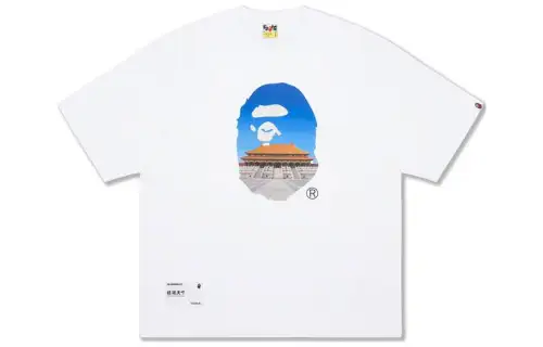 A BATHING APE Bape Monkey Collection SS23 Drop Shoulder Sleeve T Shirt Men's