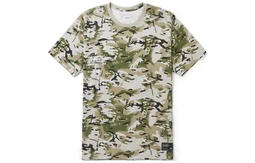 Vans T Shirts Men's Camouflage Crew Neck Moderate Straight Fit