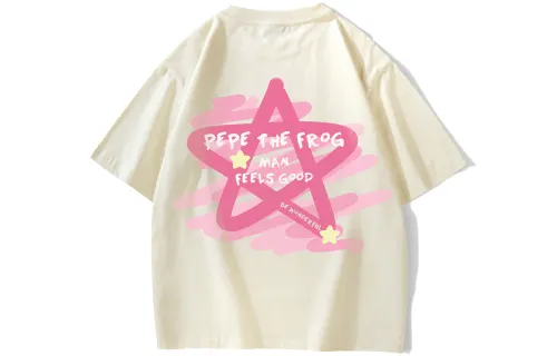 Pepe The Frog T Shirts Unisex Crew Neck Moderate Heavyweight