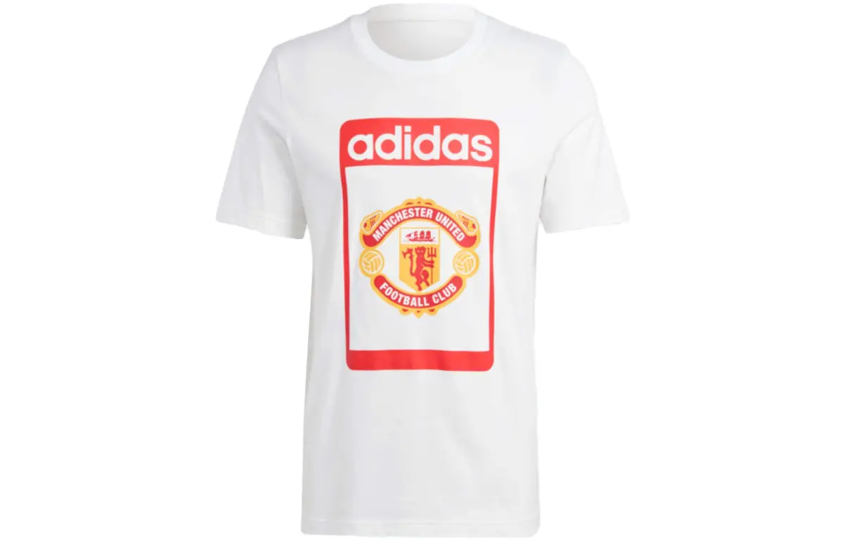 Adidas Originals T-Shirts Men's White Crew Neck Moderate Straight Fit