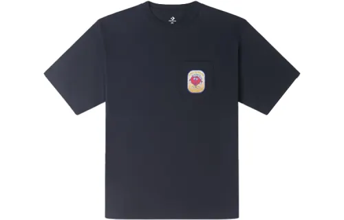 Converse FRUIT PATCH POCKET T Shirt Men's Black