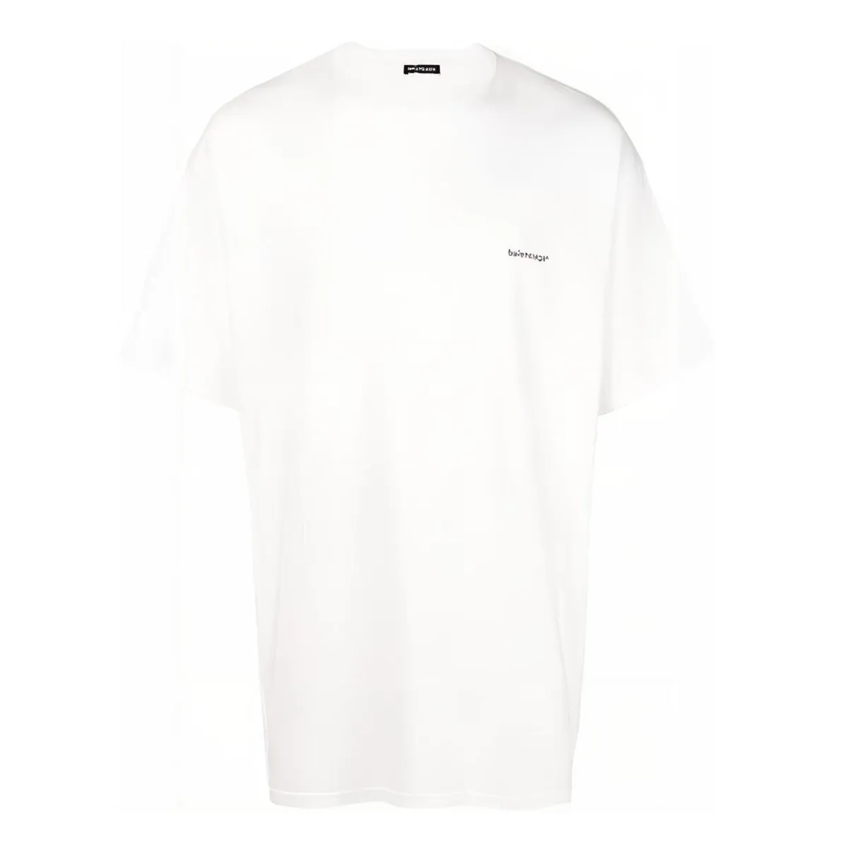 Balenciaga Small Logo Print Regular Fit Cotton T Shirt