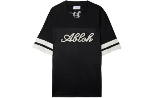 OFF-WHITE logo-appliqué panelled T-shirt