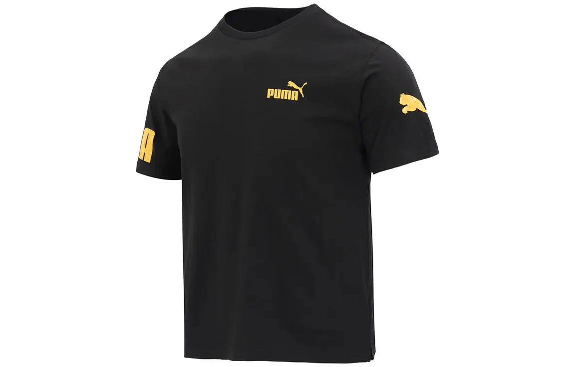 PUMA Set-in Sleeve T-Shirt Men's Black