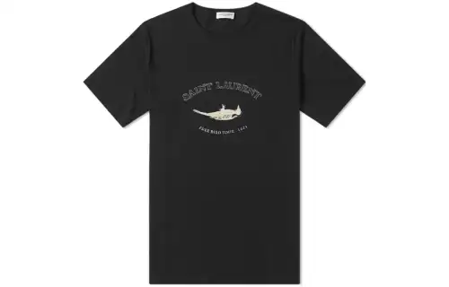 SAINT LAURENT SS23 T Shirt Men's Black