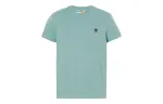 Timberland T Shirts Men's Turquoise Crew Neck Moderate Straight Fit
