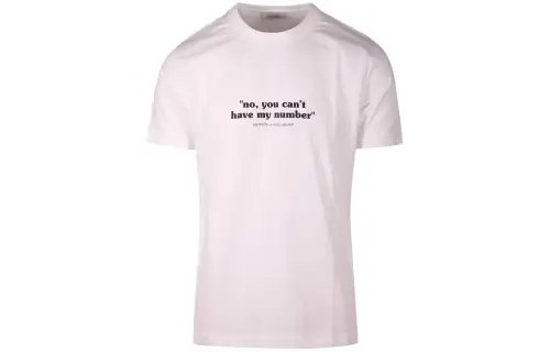 OFF WHITE T Shirt, Regular Fit Men's Gray White
