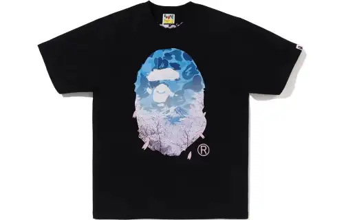 Bape Sakura Photo Ape Head Tee SS23