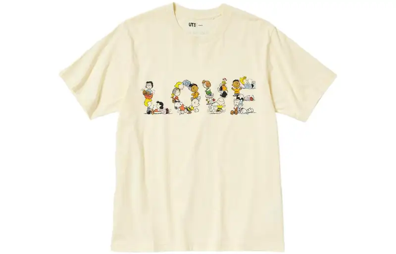 UNIQLO T Shirt Unisex Apricot Yellow