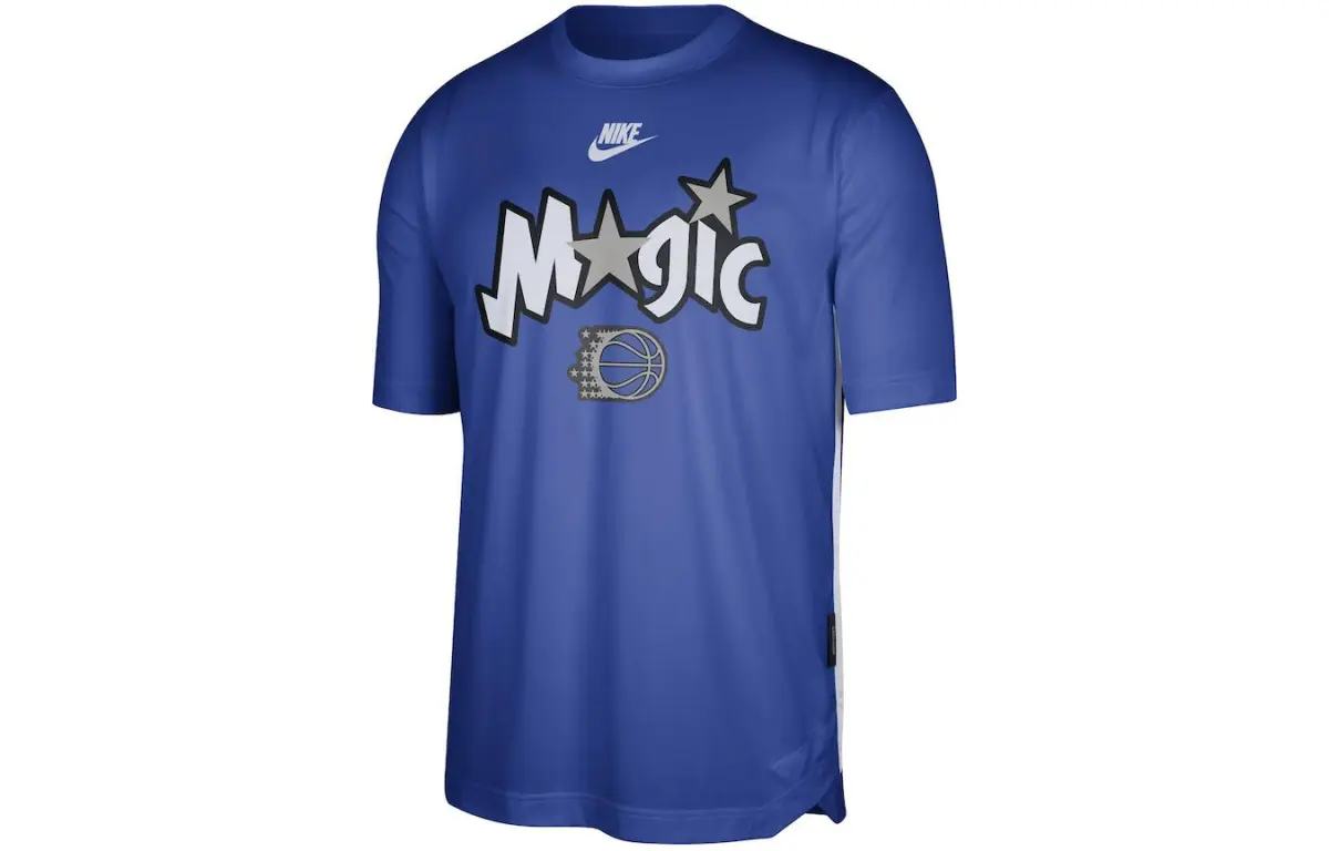 Nike T-Shirts Unisex Blue Crew Neck Moderate Straight Fit