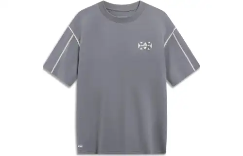 Li Ning CF Tracing T Shirt Unisex Lead Gray
