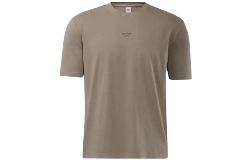 Reebok T Shirts Unisex Umber Crew Neck Moderate Straight Fit