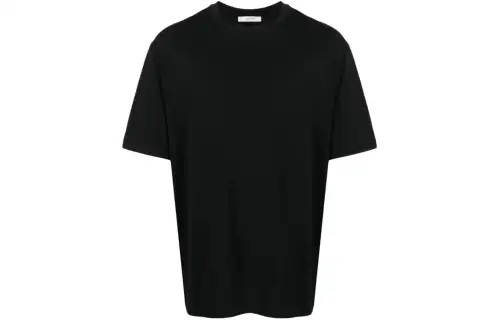 THE ROW T Shirts Men's Black Crew Neck Moderate Straight Fit