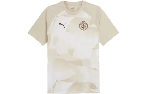 PUMA MCFC PREMATCH T Shirt Men's Apricot