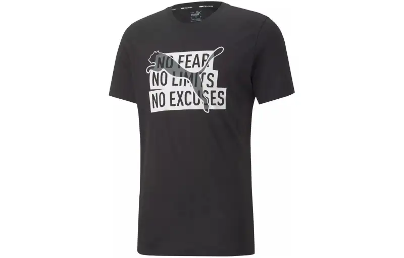 PUMA PERFORMANCE SLOGAN CAT TEE T Shirt Men's Black