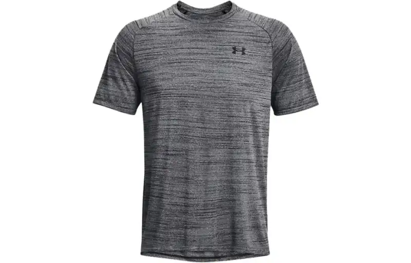 Under Armour T Shirts Men's Black Crew Neck Moderate Straight Fit