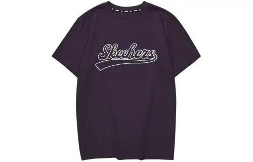 Skechers T Shirt Unisex Plum Purple Red