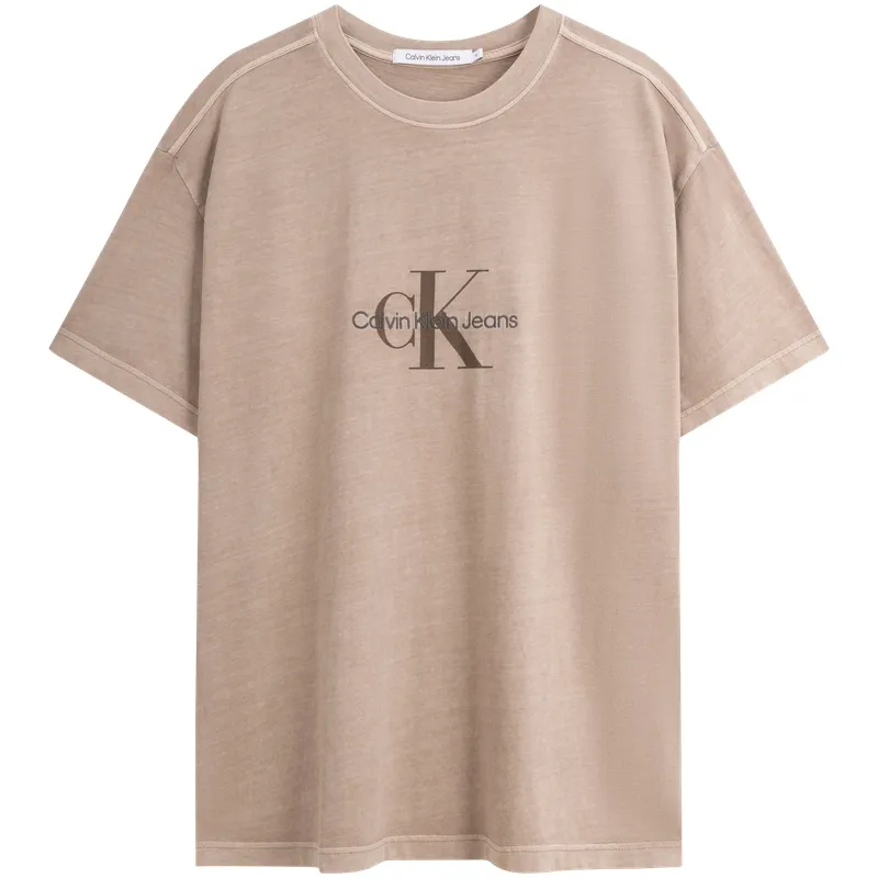 CALVIN KLEIN T Shirt Men's Honey Tea Brown