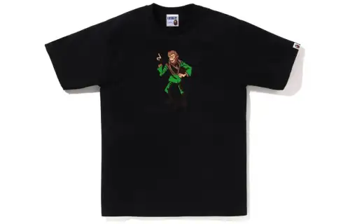 A BATHING APE T Shirts Men's Crew Neck Moderate Straight Fit