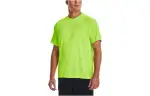 Under Armour T Shirts Men's Sprout Green Crew Neck Moderate Straight Fit