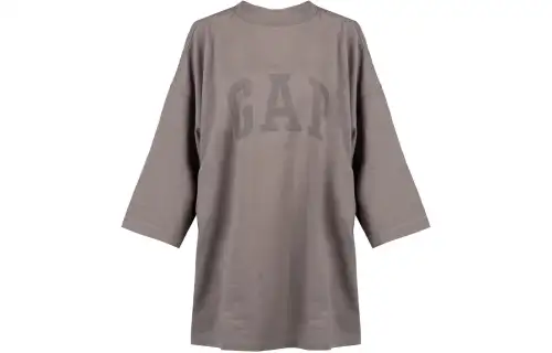 YEEZY X Balenciaga X GAP T Shirts Unisex Gray Crew Neck Moderate Straight Fit