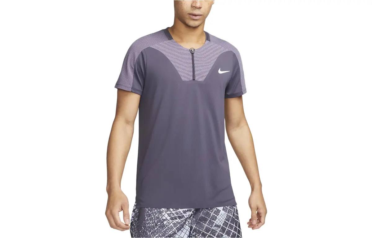 Nike Dri-Fit T-Shirts Men's Gray Crew Neck Moderate Straight Fit
