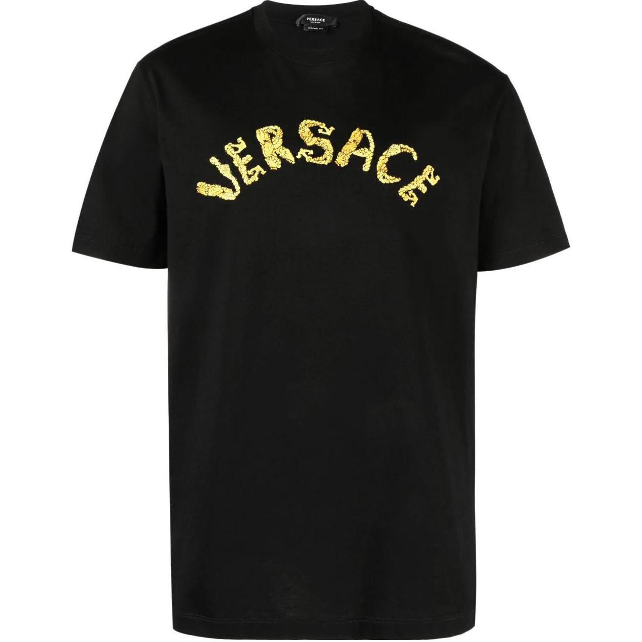 Мужская футболка Versace SS23 Logo (черная)