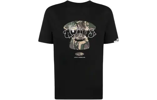 A BATHING APE Graphic-print Cotton T-shirt
