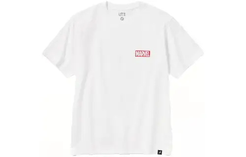 UNIQLO T Shirts Unisex White Crew Neck Moderate Straight Fit