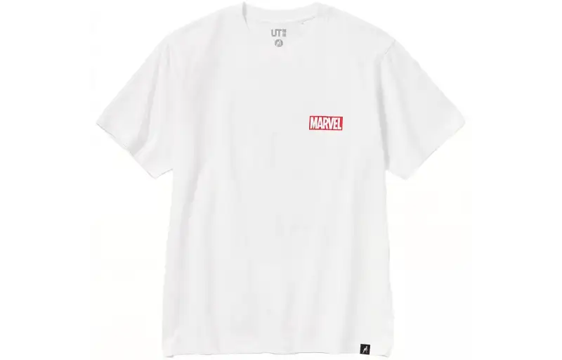 UNIQLO T Shirts Unisex White Crew Neck Moderate Straight Fit