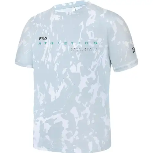FILA T Shirts Men's Multicolor Crew Neck Moderate Straight Fit