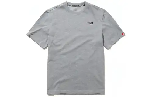 THE NORTH FACE T Shirts Unisex Light Gray Crew Neck Moderate Straight Fit