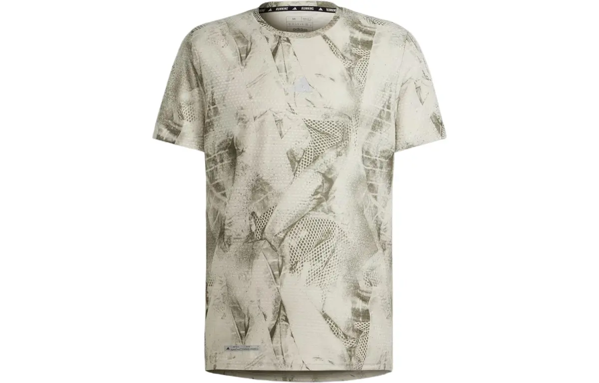 Adidas Ultimateadidas Allover Print T Shirt T Shirt Men's Green Gray
