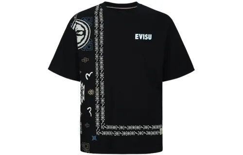 EVISU T Shirts Men's Crew Neck Moderate Straight Fit