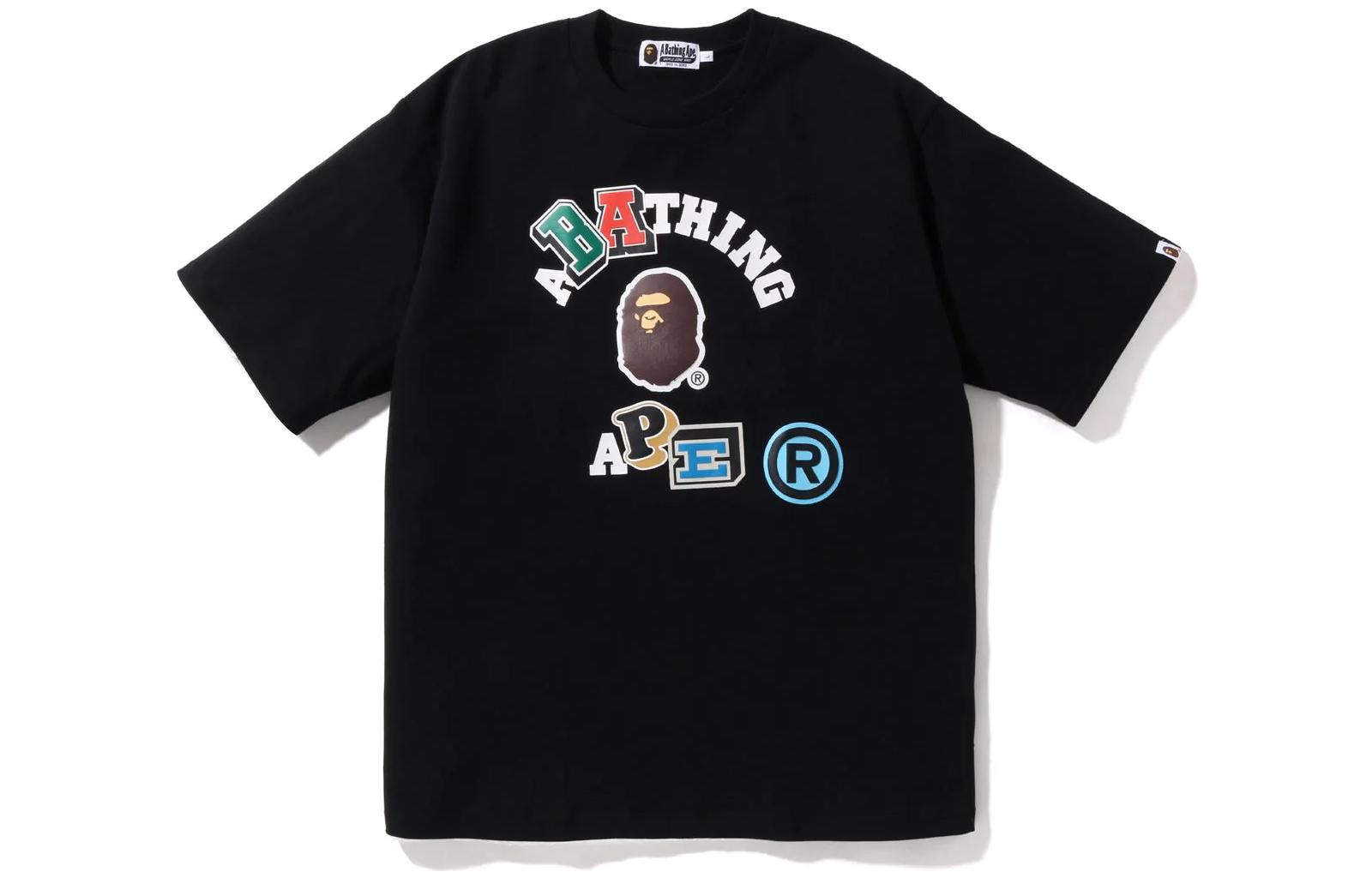 Bape Multi Fonts Relaxed Fit Collage Heavy Weight Tee
