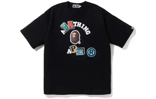 Bape Multi Fonts Relaxed Fit Collage Heavy Weight Tee