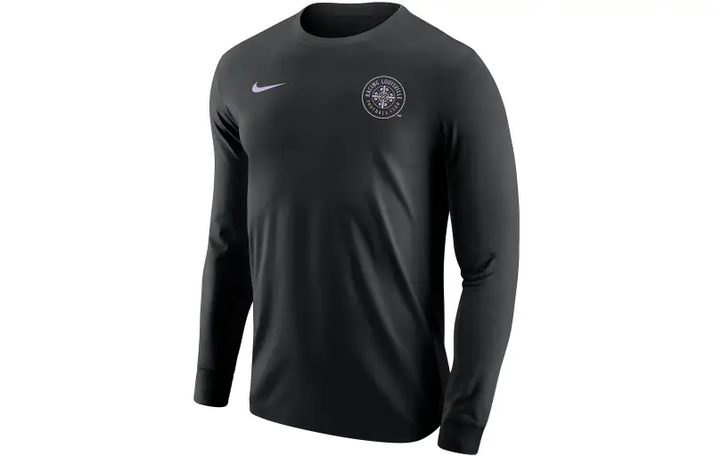 Nike T Shirts Men's Black Crew Neck Moderate Straight Fit