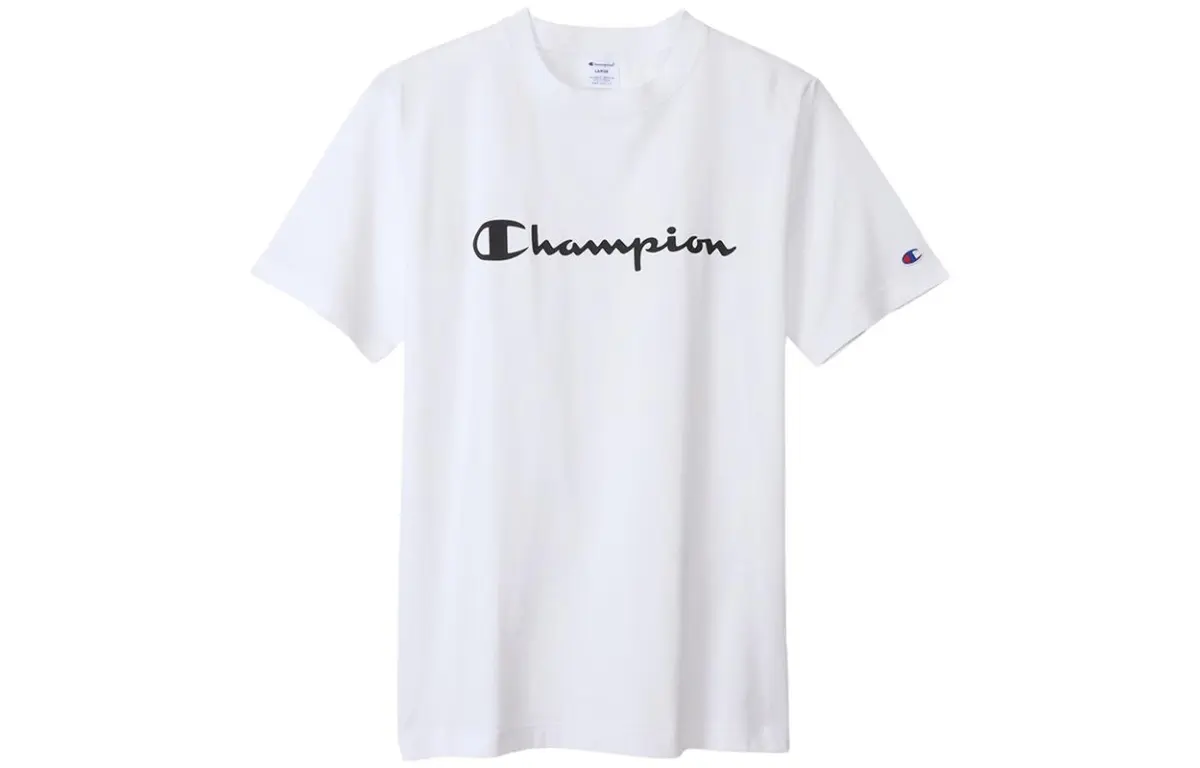 Champion Letter Print Solid Color Short-Sleeved T-Shirt Men's
