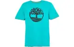 Timberland T Shirts Men's Blue Crew Neck Moderate Straight Fit