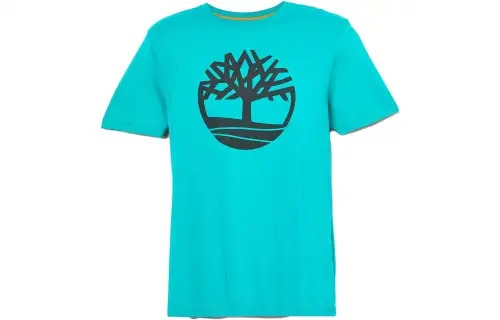 Timberland T Shirts Men's Blue Crew Neck Moderate Straight Fit