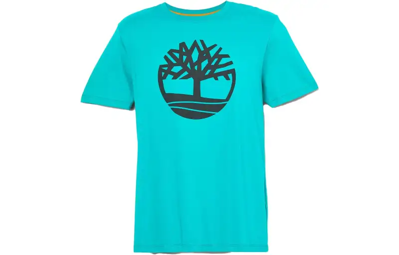 Timberland T Shirts Men's Blue Crew Neck Moderate Straight Fit
