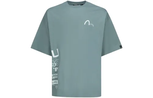 EVISU T Shirts Men's Crew Neck Moderate Straight Fit