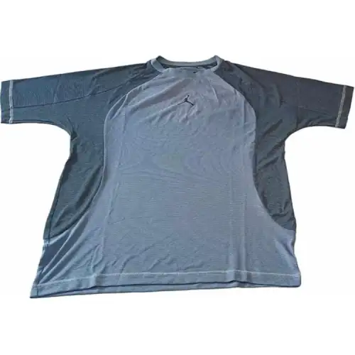 Jordan T Shirts Men's Work Blue Crew Neck Moderate Straight Fit