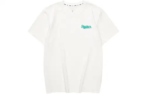 Skechers T Shirt Unisex Marshmallow White