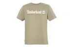Timberland T Shirts Men's Green Crew Neck Moderate Straight Fit