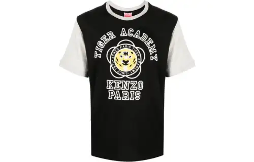 KENZO Logo Printed Crewneck T Shirt