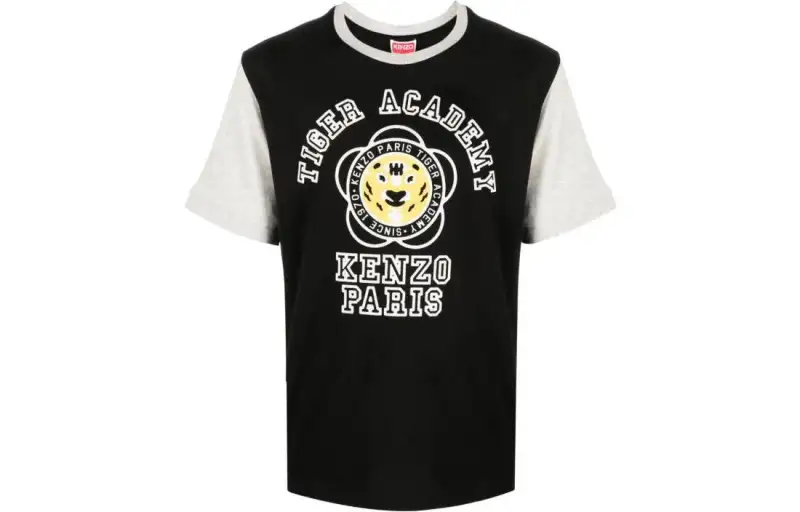 KENZO Logo Printed Crewneck T Shirt
